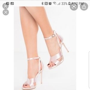 vince canuto pink satin pumps